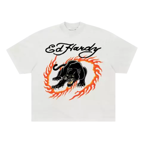 Camiseta Ed Hardy Panther’s Roar White