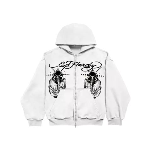 Moletom Ed Hardy Light Shot White