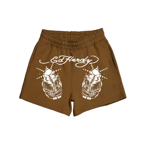 Short Ed Hardy Light Shot Brown
