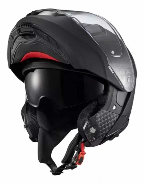 Capacete Texx Kratos Solid - Preto Fosco (Articulado) - comprar online