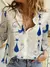 Camisa feminina excelente tecido para uso do dia a dia desenho de gato - loja online