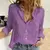 Camisas de linho de algodão feminino casual sólido botão lapela blusas camisas outono inverno manga longa solta topos túnica blusas elegante - Fibrano - Vista a Essência da Amazônia
