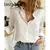 Camisas de linho de algodão feminino casual sólido botão lapela blusas camisas outono inverno manga longa solta topos túnica blusas elegante
