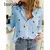 Imagem do Camisas de linho de algodão feminino casual sólido botão lapela blusas camisas outono inverno manga longa solta topos túnica blusas elegante