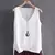 Blusa feminina verão 2025 sem mangas blusa de malha com decote em V - comprar online