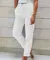 Imagem do Calças de verão de linho de algodão para mulheres cintura alta elástica calças casuais streetwear sólido roupas femininas 2025 calças lápis soltas