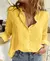 Camisas de linho de algodão feminino casual sólido botão lapela blusas camisas outono inverno manga longa solta topos túnica blusas elegante - comprar online