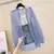 Camisa elegante Verão protetor solar perspectiva fina chiffon blusa coreano harajuku ver através solto topo casual cardigan feminino na internet