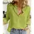 Camisas de linho de algodão feminino casual sólido botão lapela blusas camisas outono inverno manga longa solta topos túnica blusas elegante - Fibrano - Vista a Essência da Amazônia