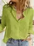 Camisas de linho de algodão feminino casual sólido botão lapela blusas camisas outono inverno manga longa solta topos túnica blusas elegante