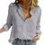 Camisas de linho de algodão feminino casual sólido botão lapela blusas camisas outono inverno manga longa solta topos túnica blusas elegante - loja online