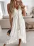 Vestido longo sem mangas com decote em V - comprar online
