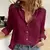 Camisas de linho de algodão feminino casual sólido botão lapela blusas camisas outono inverno manga longa solta topos túnica blusas elegante
