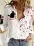 Imagem do Camisa feminina excelente tecido para uso do dia a dia desenho de gato