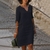 Mini vestido feminino moda verão com decote em v na internet