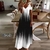 Casual pluma bird print espaguete cinta maxi vestido com decote em v verão na internet