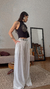 Calça pantalona pregas - Farm - Amora