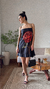 Vestido curto flor - Farm na internet