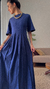 Vestido cropped pregas - Farm - Amora