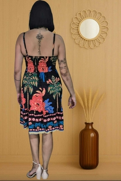 VESTIDO DHARA PRETO/AZUL na internet