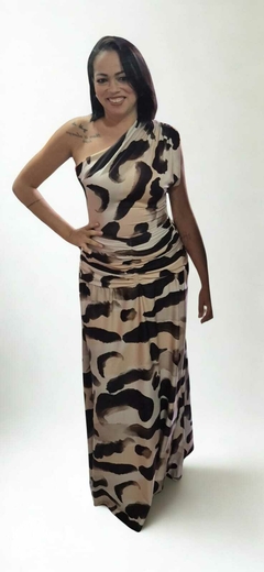 VESTIDO NULA MANGA ANIMAL PRINT