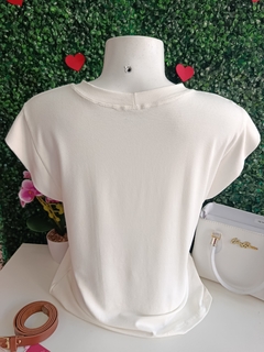 Blusa Muscle Tee em Viscolycra Branco na internet