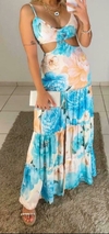 Vestido Longo Letícia Azul - comprar online