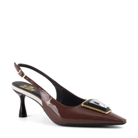 Slingback Verniz Terra
