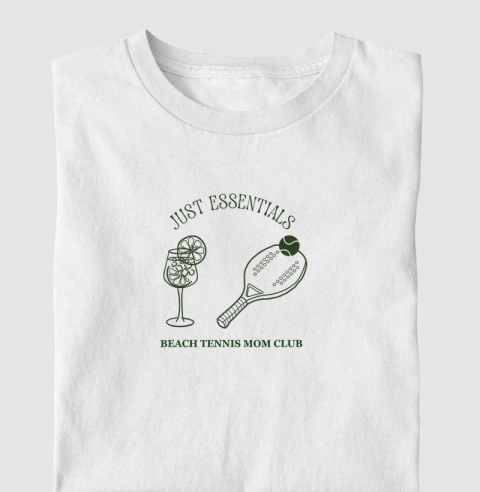 Tshirt feminina Just Essentials Beach tennis mom club