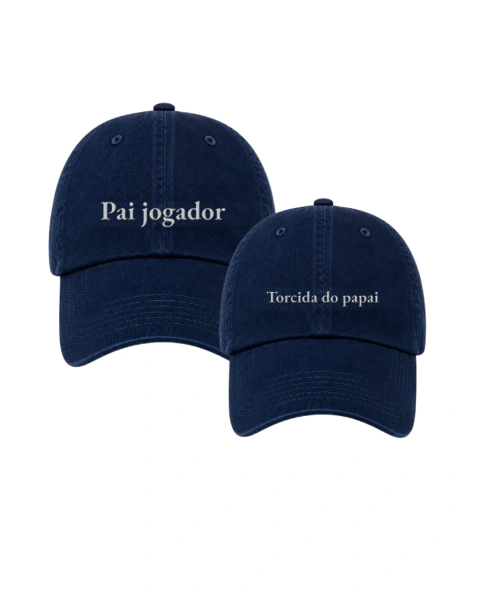 Kit Bonés Pai jogador e Torcida do papai