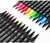 Marcadores Permanente Doble Punta x24 con Estuche - comprar online