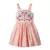 Vestido de verão casual roupas de algodão rosa arco-íris - loja online