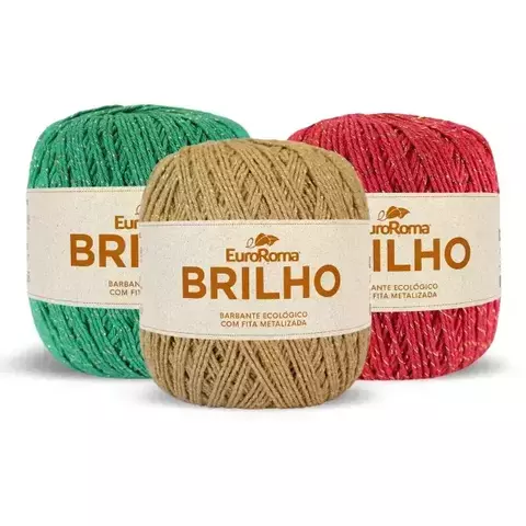 Barbante EuroRoma Brilho Ouro 400g - comprar online