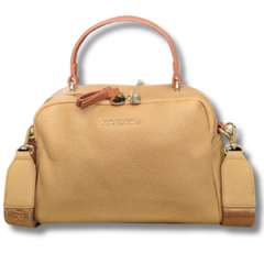 Bolsa Baú Bege Pavão de Ouro - comprar online