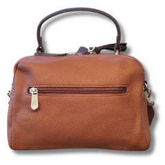 Bolsa Baú Marrom Pavão de Ouro - Estilo Bag