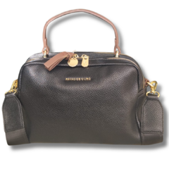 Bolsa Baú Preta Feminina – Pavão de Ouro - comprar online
