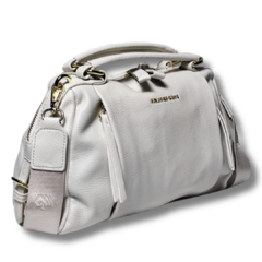 Bolsa Média Off White Pavão De Ouro