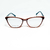 Armação Acetato Animal Print Branco Azul Ella Smania B-1553 - comprar online