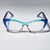 Armação Bicolor Azul Verde Translúcido Ella Smania H023 - comprar online