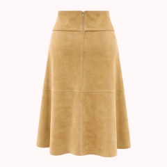 Saia Needy Midi com Bolsos Frontais Feminina em Suede - comprar online