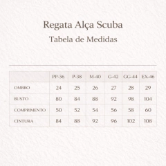 Regata Alça Scuba Feminina em Suede Decote V - La Rara Clothing/ Moda Feminina