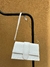 Cartera Croco white
