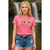 Camiseta feminina baby look estampa One Day At a Time - Rafid Store