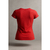 Camiseta feminina babylook vermelha estampa Girassol - comprar online