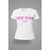 Camiseta feminina baby look estampa New York USA - comprar online
