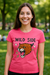 Camiseta feminina baby look estampa Wild Side - comprar online