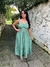 Vestido Midi Verde Poá - loja online