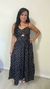 Vestido Midi Corações - Preto