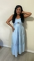 Vestido Midi Listrado Azul - Exclusiva