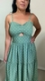 Vestido Midi Verde Poá na internet